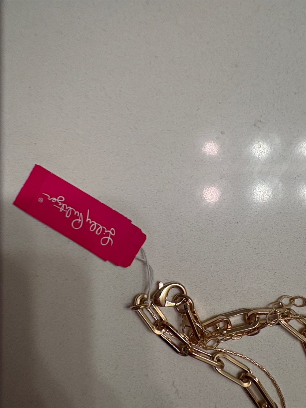 Lilly Pulitzer Gold Layered Necklace - Picture 3 of 5